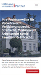 Mobile Screenshot of hillmann-partner.de