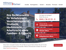Tablet Screenshot of hillmann-partner.de
